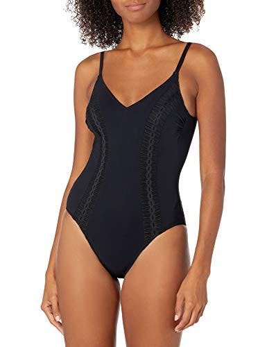 Profile by Gottex Women's Standard V-Neck One Piece Swimsuit