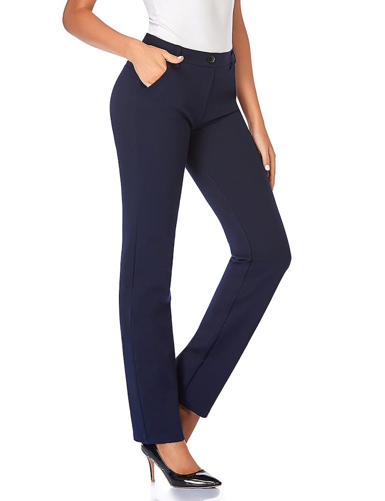 Tapata Women's Stretchy Straight Dress Pants