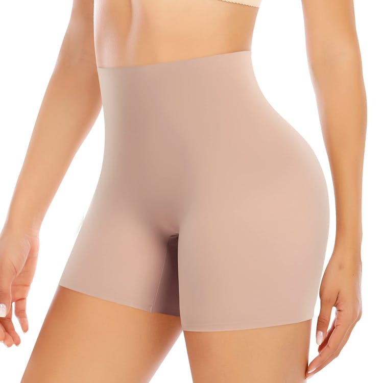 Seamless Shaping Boyshorts Panties for Women Slip Shorts Under Dress Tummy  Control Shapewear Shorts Underwear #2 Smoothing Beige Small