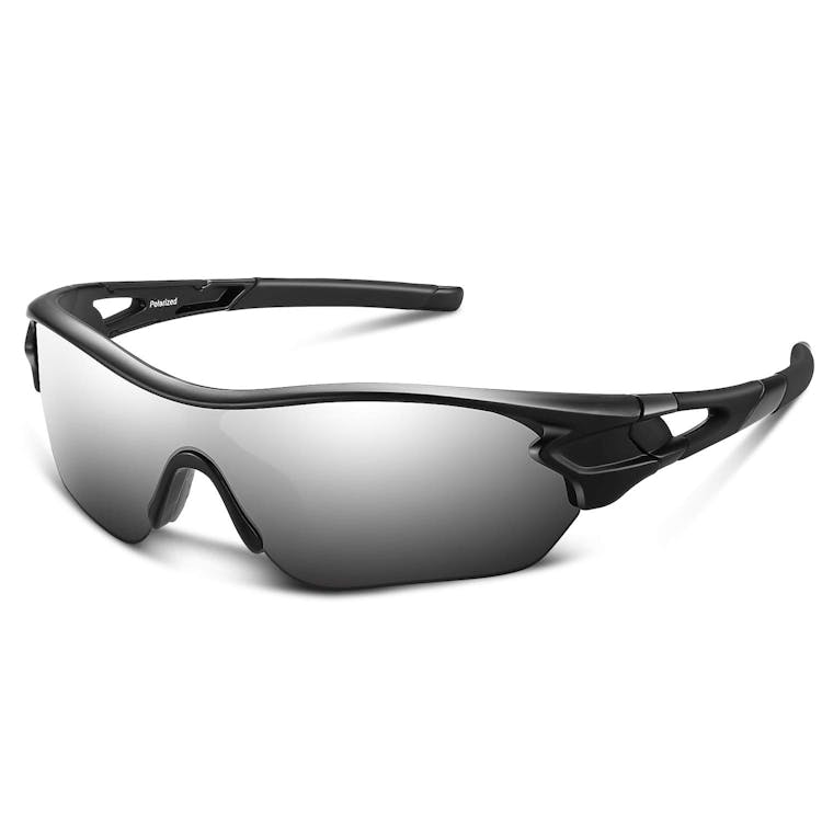 BEACOOL Polarized Sports Sunglasses for Men Women Youth Baseball Cycling  Running Driving Fishing Golf Motorcycle TAC Glasses Sliver