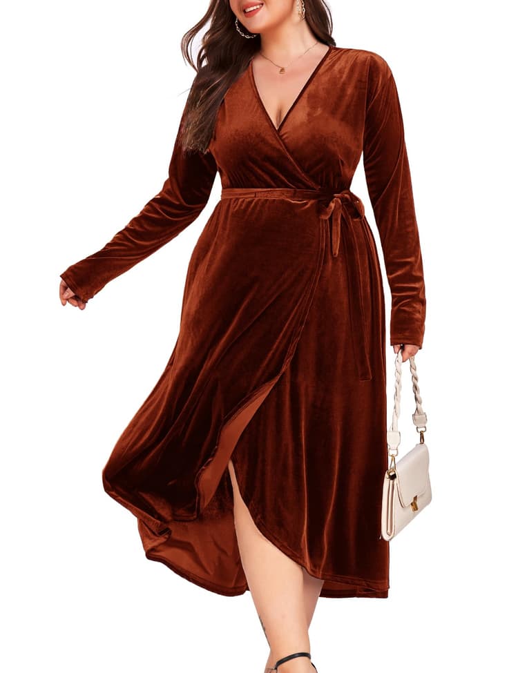 strapless open back dress Strapless Scarf Chain Satin Dress in Crimson Haze main image 1