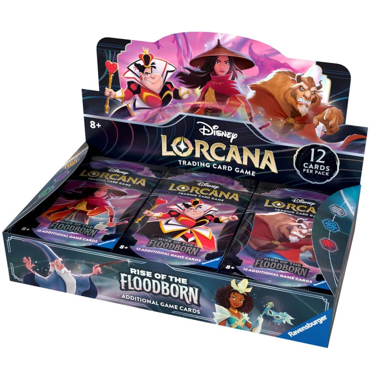 ravensburger disney lorcana booster box TCG: Rise of the Floodborn Pack Display | 24 Packs with 12 Trading Cards Each | Ideal for Collectors & Disney Fans Treat a friendor yourselfto hours of immersive gameplay and card collecting fun. Lorcana - Winterspell - Booster